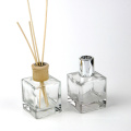 hot selling luxury cosmetic aroma fragrance container square reed diffuser glass bottle